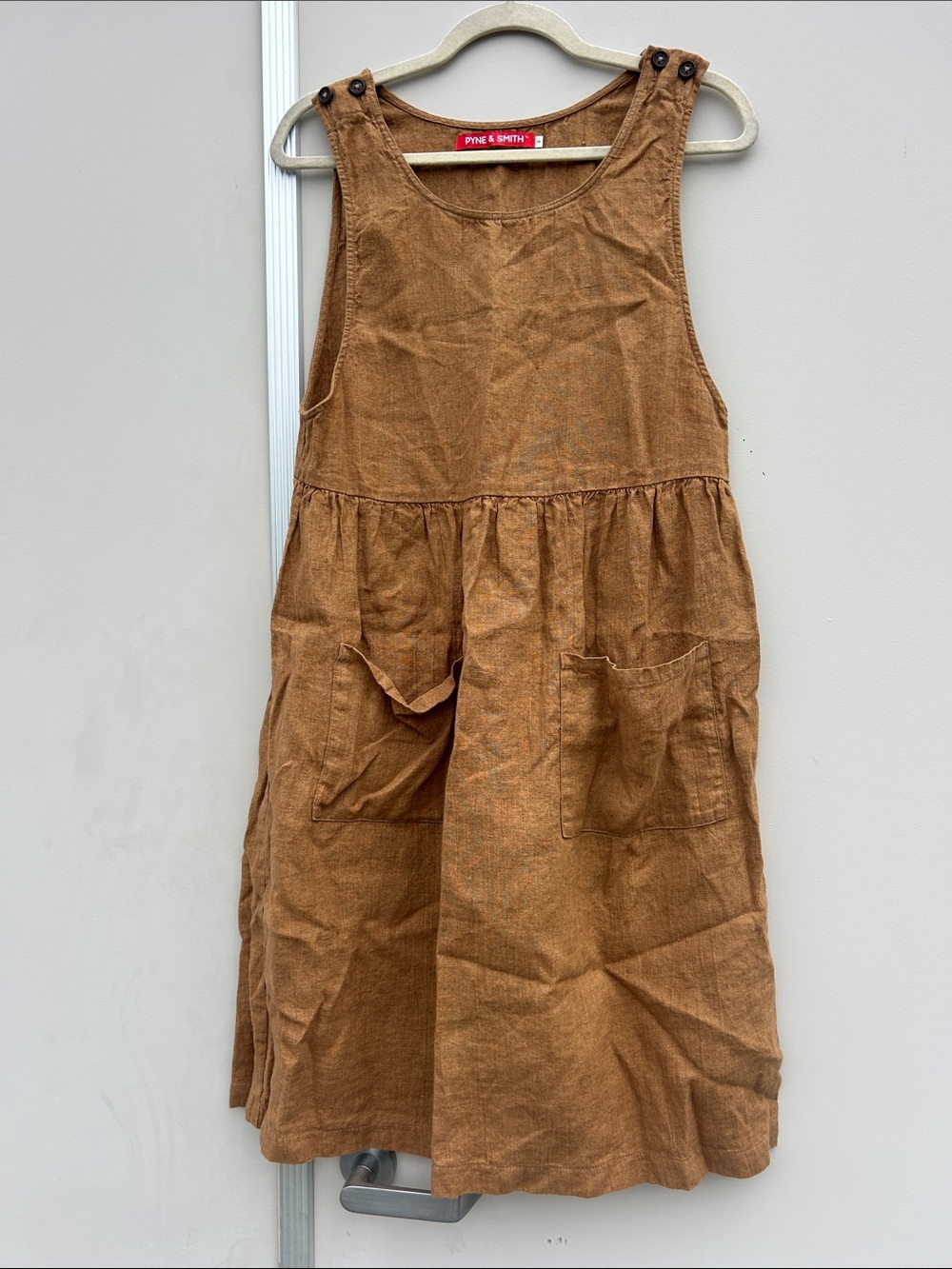 PYNE & SMITH 100% Linen Rustic  Copper Dress